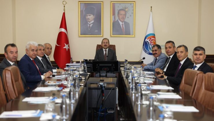 VALİ ALİ HAMZA PEHLİVAN BAŞKANLIĞINDA, İL GÜVENLİK VE ASAYİŞ KOORDİNASYON TOPLANTISI GERÇEKLEŞTİRİLDİ 