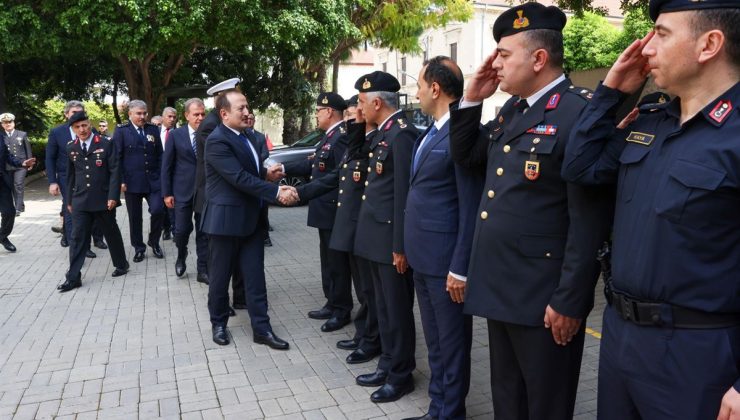VALİ ALİ HAMZA PEHLİVAN’DAN İL JANDARMA KOMUTANLIĞI’NA BAYRAM ZİYARETİ