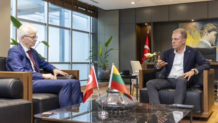 Başkan Seçer, Litvanya Cumhuriyeti Ankara Büyükelçisi Degutis İle Bir Araya Geldi