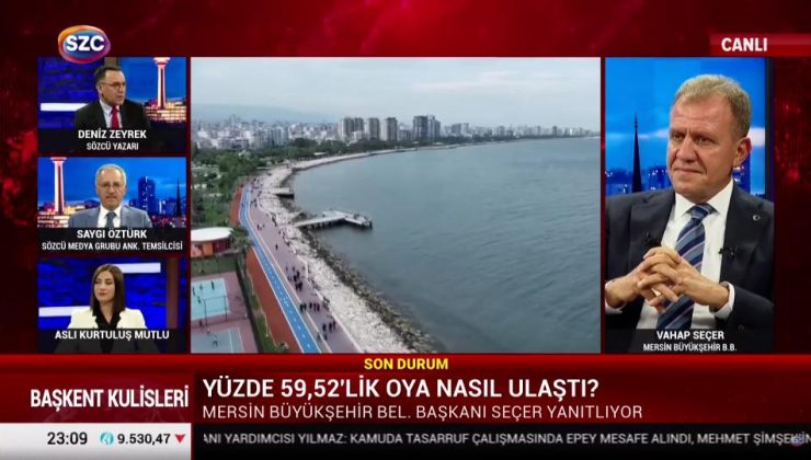 Başkan Seçer, Sözcü TV’de Başkent Kulisleri’ne Konuk Oldu