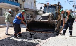 ALSANCAK MAHALLESİNDE SICAK ASFALT İLE KAPLANAN YOL YENİLENDİ