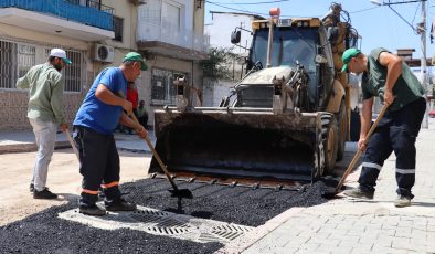 ALSANCAK MAHALLESİNDE SICAK ASFALT İLE KAPLANAN YOL YENİLENDİ