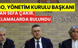 (MTSO) Yönetim Kurulu Başkanı Hakan Sefa Çakır açıklamalarda bulundu